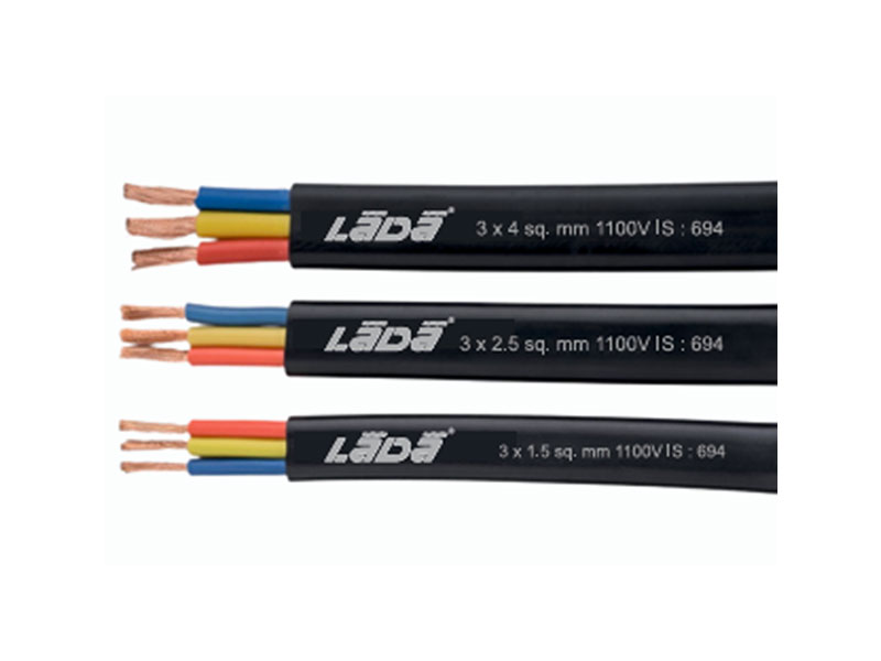 3 Core Flat Cables For Submersible Pump Motors